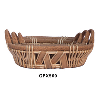 Paniers en osier faits main, multifonctionnels, naturels, écologiques, non toxiques, grands, pour la décoration de la maison, les fruits, les vêtements, les pique-niques, best-sellers