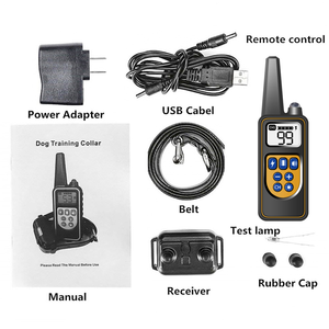 Collier de dressage pour chien avec télécommande, écran LCD, rechargeable par Type-C, étanche IP67, portée de 3300 pieds, 3 modes de fonctionnement, arrêt automatique sans danger - Product Image 6
