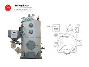 Générateur de vapeur compact vertical à granulés de biomasse pour le <span class=keywords><strong>chauffage</strong></span> au sol des bains et de l'aquaculture - Product Image 3