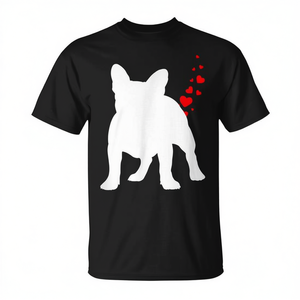 T-shirt Saint-Valentin pour propriétaires de chiens de type Frenchie avec un motif amusant 'Dog Farts' pour les amoureux des chiens - Product Image 2