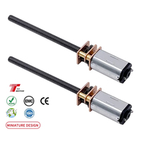 Motorreductor de CC de bajo ruido para cerraduras de puerta, 2V, 5V, 12V, con encoder opcional 3PPR/7PPR, certificado ROHS, para electrodomésticos, montaje en panel.