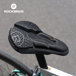 ROCKBROS housse de selle de vélo imprimée 3D ultra-légère et respirante en fibre de carbone housse de coussin de selle de vélo - Product Image 1