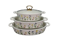 Ensemble de plats de cuisson en céramique modernes pour restaurant, plats rectangulaires de qualité alimentaire pour la restauration