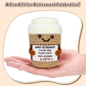 Cadeaux <span class=keywords><strong>de</strong></span> retraite amusants en crochet faits à la main pour femmes et hommes, cadeaux <span class=keywords><strong>de</strong></span> départ du bureau pour les retraités - Product Image 4