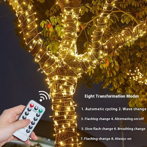 户外圣诞装饰品用彩色闪烁星星高亮度发光二极管串灯防水氛围灯 - Product Image 5