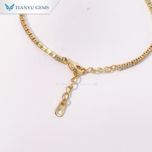 Tianyu Gems Vintage <b>Gold</b> Tone Copper <b>Bracelet</b> Adorned with Emerald and pink Zircon Shiny Stones and Classic Jewelry - Product Image 3