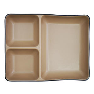 Vaisselle en mélamine de qualité alimentaire pour la maison et le commerce, ensemble de vaisselle bicolore, plats et tasses peuvent être combinés - Product Image 2