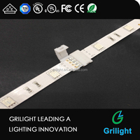 Connecteur d'alimentation pour bande LED RGB Grilight GL-10MMBB-2S 5050 de haute qualité, 4 broches, 5V-36V 6A, classe de flamme UL94 V0 22-20 #   Câble AWG