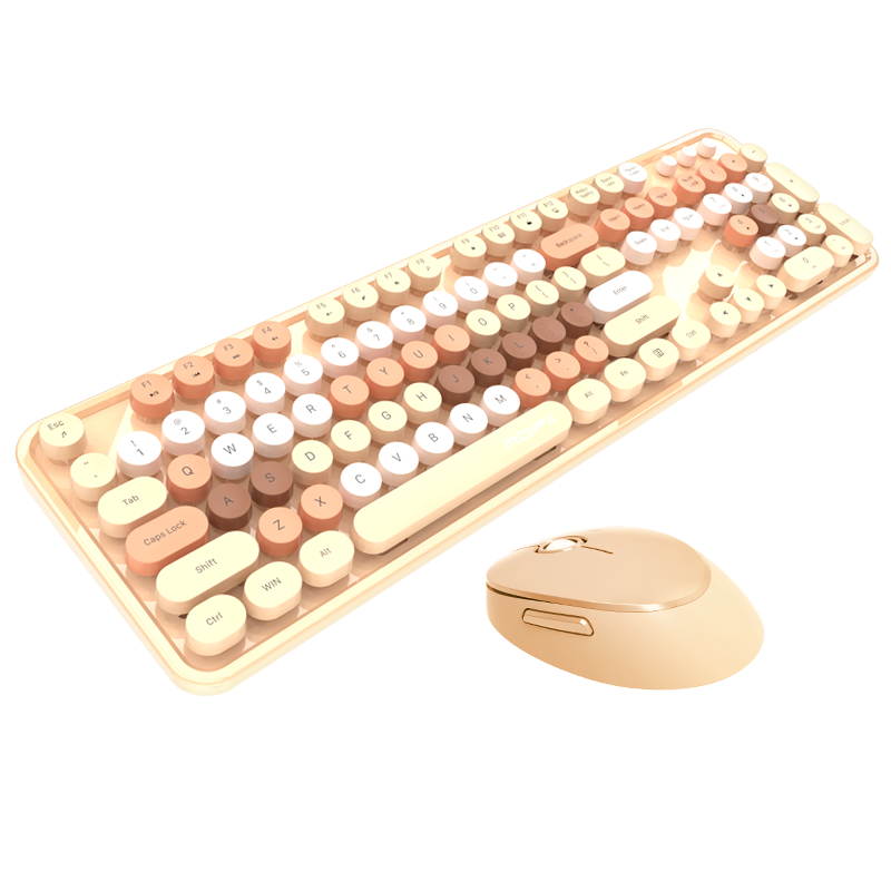 Mofii Милая беспроводная клавиатура и мышь в стиле панк, съемная клавиатура, цветная Водонепроницаемая мультимедийная клавиатура и мышь