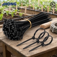 Attaches en nylon pour serres agricoles, attaches en plastique traitées anti-UV pour le soutien des plantes et les treillis