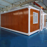 Maison conteneur pliable extensible, maison préfabriquée modulaire en acier, mini-maison en panneaux sandwich, installation facile, vie mobile moderne