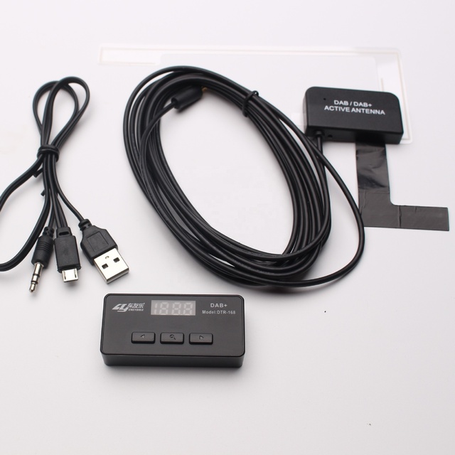 DAB+  digital radio receiver box No need to install software DAB + antenna box with FM forwarding  Receiver Car Universal DAB