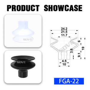 أسطوانة ذراع روبوت قوي من السيليكون والمطاط FGA المموج فوهة منتجات مطاطية مستوردة - Product Image 5