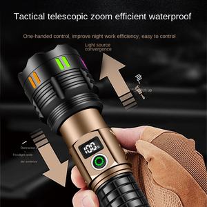 Фонарь YesFire с USB-зарядкой, IP65, с зумом, из алюминиевого сплава, сверхъяркий, с белым лазером, для наружного патрулирования, дальность луча 500 м - Product Image 3