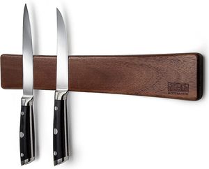 Support magnétique pour couteaux en bois personnalisé, organisateur de comptoir de cuisine peu encombrant pour le <span class=keywords><strong>rangement</strong></span> des couteaux et la préparation des aliments - Product Image 1