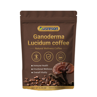 Ausreson OEM Poudre d'extrait de Ganoderma Lucidum pour boisson, complément alimentaire pour la santé immunitaire, Poudre de café au Ganoderma Lucidum