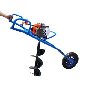 Benzine Power <span class=keywords><strong>One</strong></span>-<span class=keywords><strong>Man</strong></span> Grondboorinstallatie Aarde Auger <span class=keywords><strong>Digger</strong></span> Voor Afrastering Post Installatie - Product Image 4