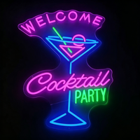 Enseigne néon LED personnalisée Happy Hour, lumière néon bière, bouteilles et mugs, néon flexible multicolore, décoration murale pour bar/pub, publicité IP65