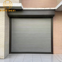 Porte de sécurité à volets plats modernes, porte roulante commerciale en aluminium, porte automatique en aluminium pour la maison