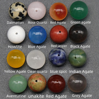 Perles en Agate Naturelle Semi-Précieuse de 10 mm, Demi-percées, pour la Fabrication de Colliers et Accessoires de Bijoux, Vente en Gros Chine