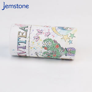 Emballage de boîte de tube en papier biodégradable de logo imprimé de taille personnalisée avec logo personnalisé - Product Image 2