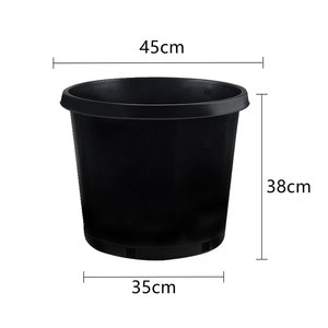 Macetas de plástico redondas y grandes para guardería, de <span class=keywords><strong>15</strong></span> galones de plástico, duraderas, para flores - Product Image 2