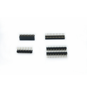 Customized 2.54mm Pitch Female <strong>Header</strong> Round Female Vertical 254 Pitch 2x5pin <strong>Double</strong> <strong>Rows</strong> Pitch Pin <strong>Header</strong> - Product Image 2