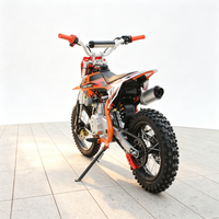 Moto tout-terrain de haute performance 125cc, Pit Bike, pneus 14/12 pouces, fourche inversée, essence, moto tout-terrain pour adultes