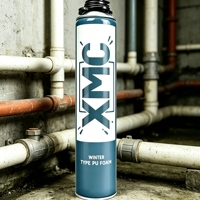 Mousse de polyuréthane XMCW1, fabrication OEM en Chine, isolation pour cadre de porte de chambre froide, remplissage des espaces entre portes et fenêtres, 750 ml