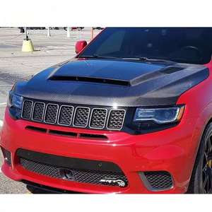 Capó de Motor Ventilado de Fibra de Carbono Estilo ZD Más Reciente para Grand Cherokee WK2 2017-2021 - Product Image 1