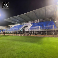 Gradins temporaires en fer avec toit pour événements sportifs en plein air, performance de stade, gradins de football