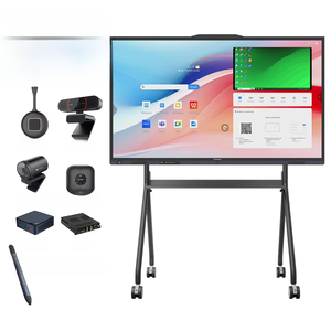 Tableau numérique interactif HISEEVIEW 98 pouces, écran plat intelligent 4K, tableau blanc électronique avec fonction tactile 20 points et cadre en alliage d'aluminium - Product Image 2