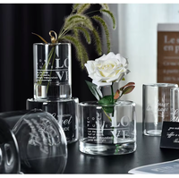 Groothandel glazen bloemenvaas, transparante rietdiffuserfles & glazen aromatherapiecontainer