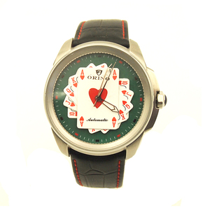 Orologio da polso meccanico automatico da uomo orologio da poker con quadrante - Product Image 2