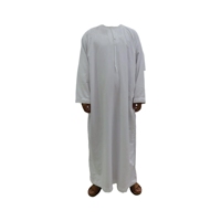 Robe musulmane blanche Thobes islamique pour homme arabe Vêtements islamiques de Dubaï pour homme