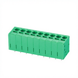Screw-free Spring Type KF205V Green 2 Layers Spacing 5.0MM 300V/20A 1P-XXP for <b>Terminal</b> Block - Product Image 1