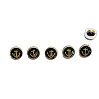 Micro Mini Boutons 5mm 6mm Ancre Style Tige Boutons Poupée Vêtements Couture Poupée Artisanat Couture Fourniture