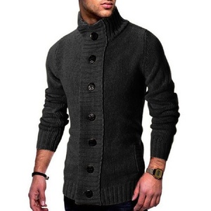 2022 Otoño Invierno para hombres de calidad de <span class=keywords><strong>Amazon</strong></span> cárdigan de punto suéter abrigo nueva moda estilo europeo americano - Product Image 1