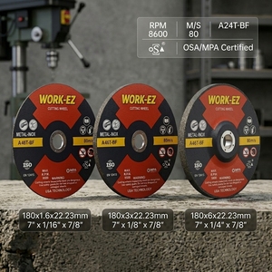 <span class=keywords><strong>Disque</strong></span> de coupe abrasif haute dureté <span class=keywords><strong>230</strong></span> mm (7 pouces) 1,6 mm d'épaisseur, roue de coupe OEM A24T <span class=keywords><strong>pour</strong></span> <span class=keywords><strong>meuleuse</strong></span> d'angle en acier inoxydable - Product Image 5
