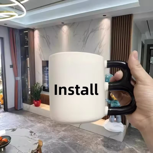Mug en céramique amusant « Idiot » – Résistant aux hautes températures et compatible micro-ondes, cadeau d'anniversaire original et élégant pour les couples, design audacieux de dessin animé - Product Image 5