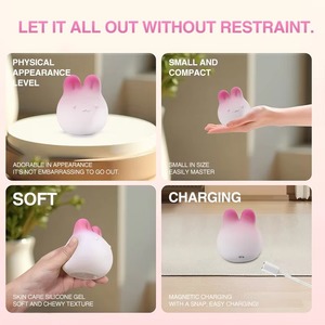 Vibratore a Forma di Coniglio con 10 Frequenze, Morsetto per Gamba, Stimolatore Clitorideo Femminile, Uovo Vibrante, Giocattoli Sessuali - Product Image 3