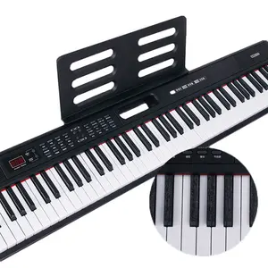 Piano de teclado portátil, 88 teclas, MIDI BT, con acción de martillo pesado, novedad de 2022