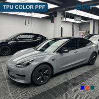 Film de protection de peinture GWFILM TPU PPF Gris Nardo Blanc Rouleau de vinyle TPU Autocollants de carrosserie à changement de couleur Films de protection de voiture