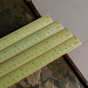 July 7th Bamboo Ruler 25Cm Graduated Chinese Style Craft Supply For Measurement And Decoration - Product Image 4