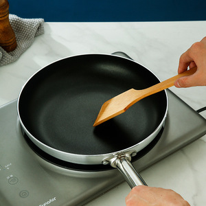 Stainless Steel Frying Pan Set Nonstick Round For Gas And Induction Cooker Multi Layered Bottom For Steak And Eggs - Product Image 2