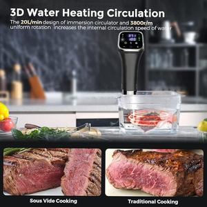 RSV-11W Machine de cuisson sous vide électrique intelligente Wi-Fi, circulateur à immersion, <span class=keywords><strong>mijoteuse</strong></span> automatique 1100W 32L pour usage domestique - Product Image 4