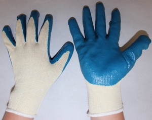 Suncend رخيصة 10G البولي يوريثين بطانة شقة السلس المطاط قفازات مطلية بالمطاط - Product Image 3