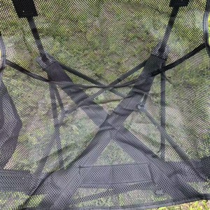 Chaise de camping pliante en maille respirante, légère, couleur kaki, avec sac de transport - Product Image 2