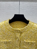 Hochwertige Damen Einfarbiger Pullover Langarm Rundhals Knopfleiste Strickjacke für Frühling und Herbst Casual