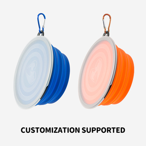 Bol pour animaux de compagnie en TPE avec logo personnalisé, pliable, pour chien/chat, randonnée en plein air - Product Image 3